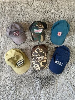 Trucker Hat Bundle YETI Krispy Kreme MLB Dad Hats Lot of 6
